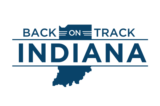 Back on Track Indiana logo