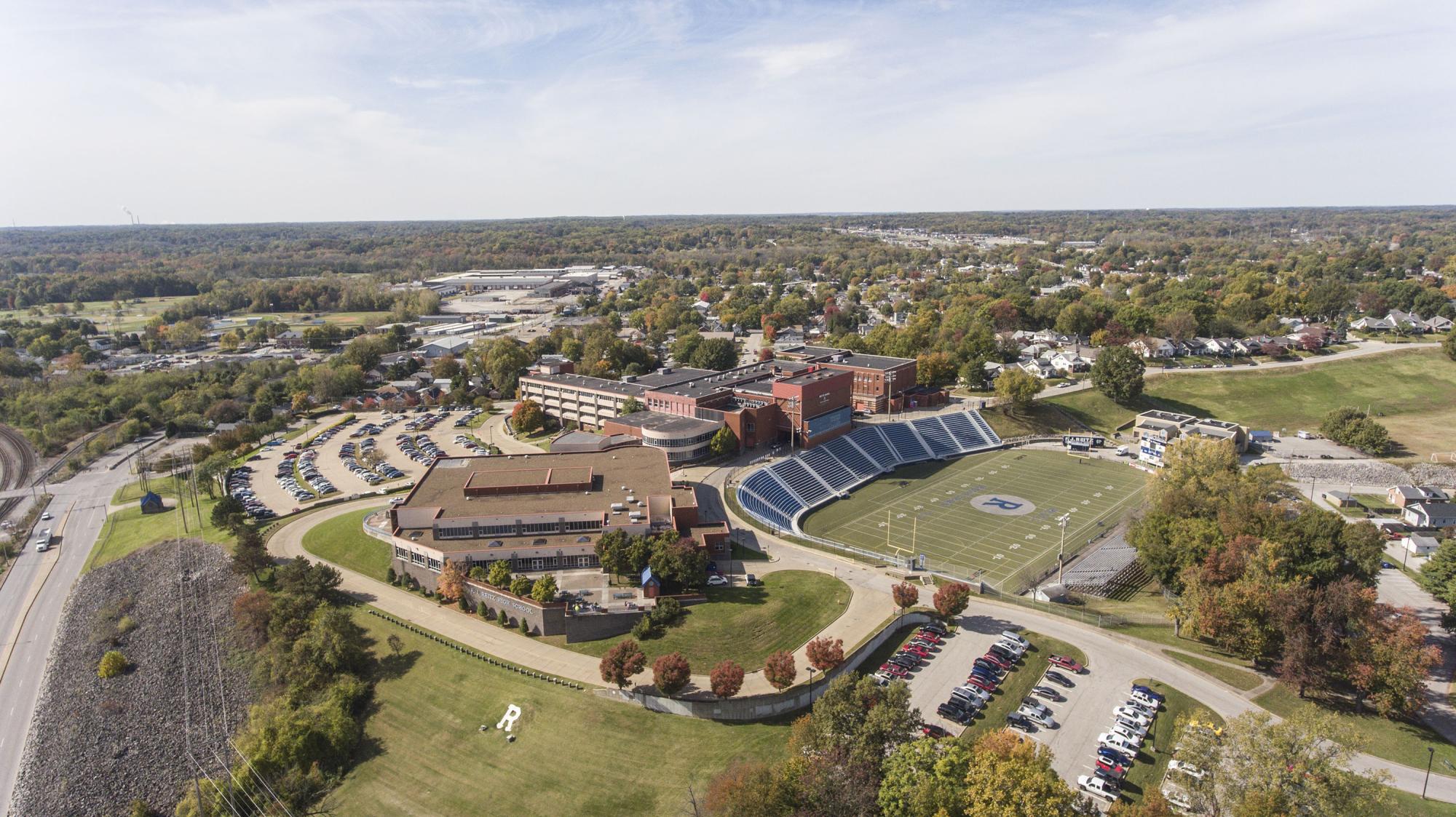 Evansville Indiana - Reitz Hill Neighborhood - Overlooking Stadium towards West Side