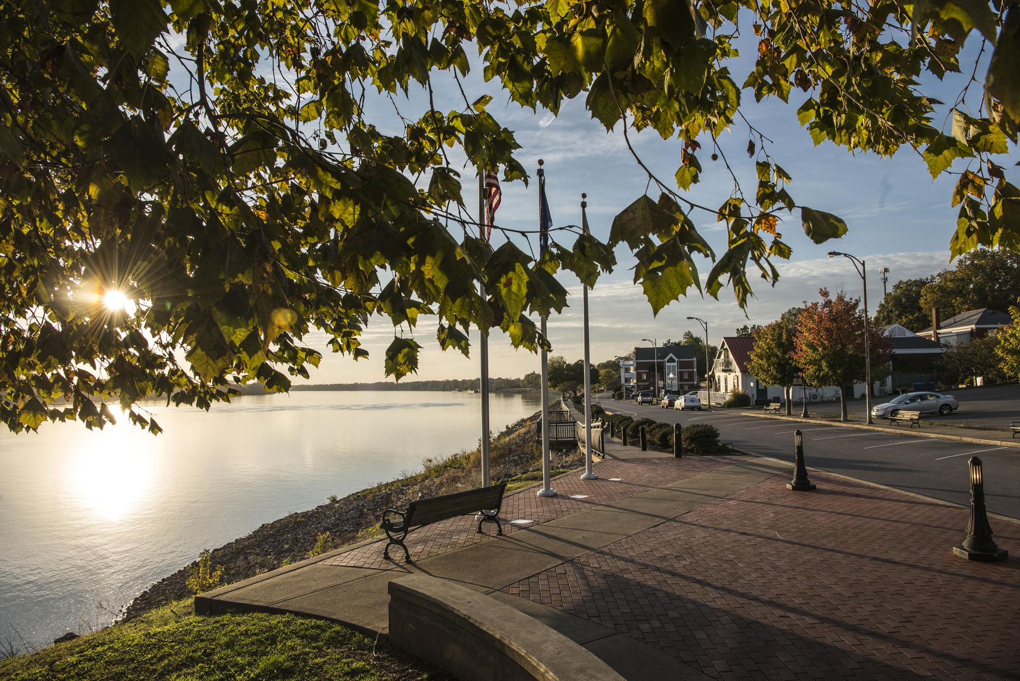 Newburgh Indiana - Sunset Overlooking Ohio River