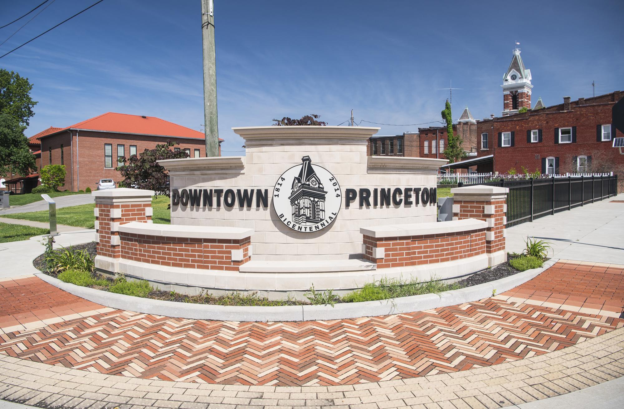 Princeton Indiana - Downtown Princeton Sign